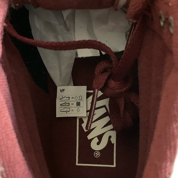 NEW Vans Filmore Hi Vansguard Sherpa Suede Water Resistant Shoe Maroon Womens 8 - Picture 7 of 8